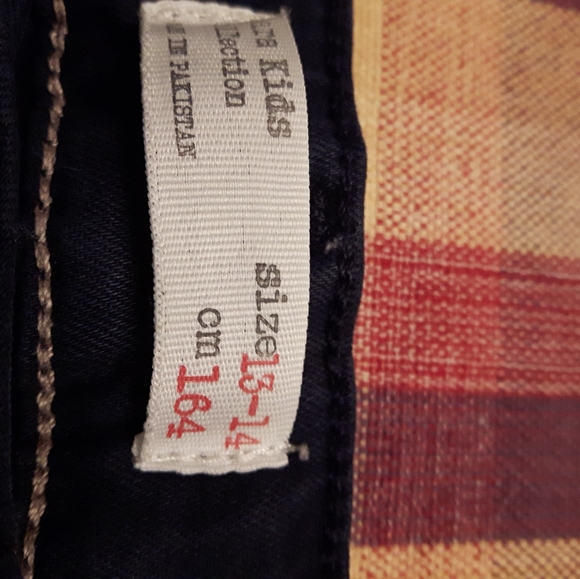 size 13/14 Zara kids navy blue skinny pants - Picture 8 of 12